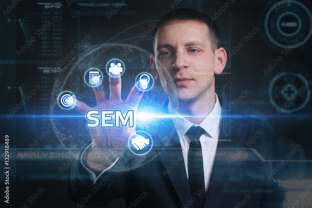 Business, Technology, Internet and network concept. Young busine Business, Technology, Internet and network concept. Young busine