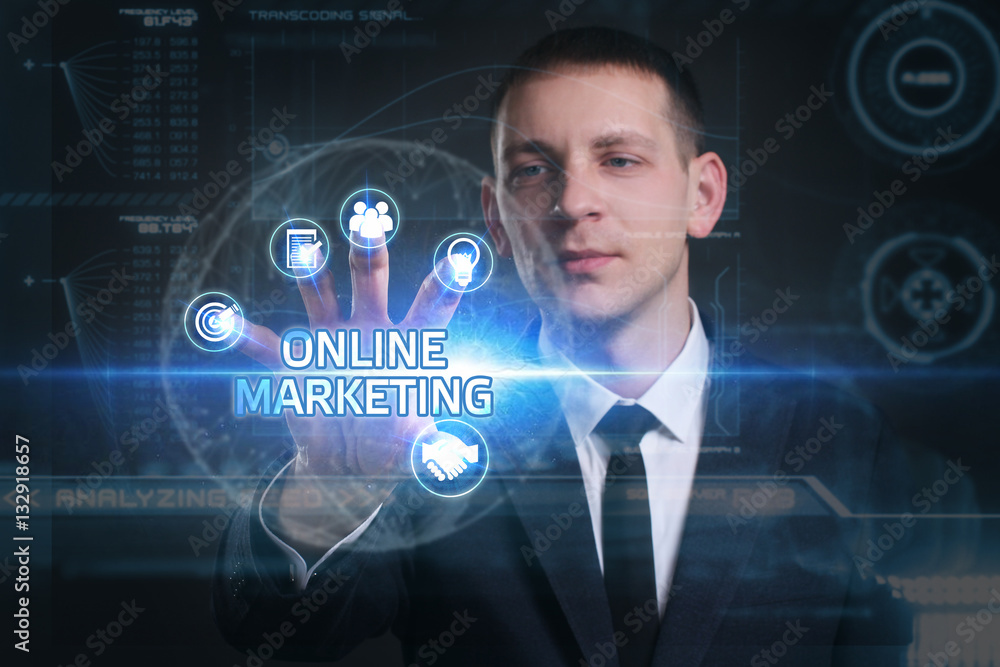 Business, Technology, Internet and network concept. Young busine Business, Technology, Internet and network concept. Young busine