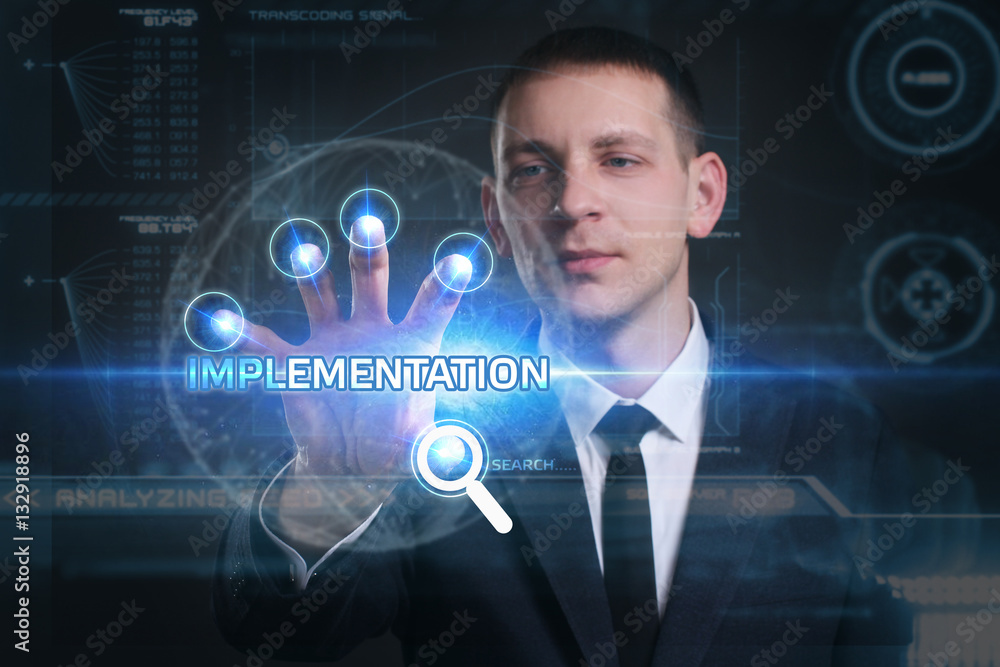 Business, Technology, Internet and network concept. Young busine Business, Technology, Internet and network concept. Young busine