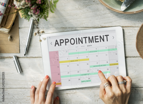 Photography Calendar Agenda Event Meeting Reminder Schedule Graphic Concept