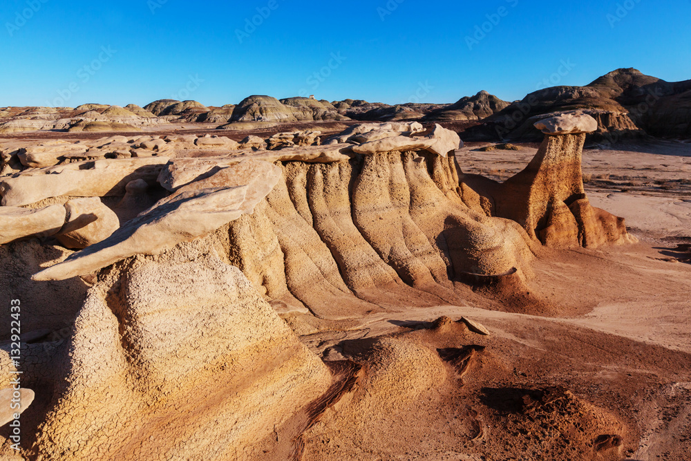 Bisti Badlands Stock Photo