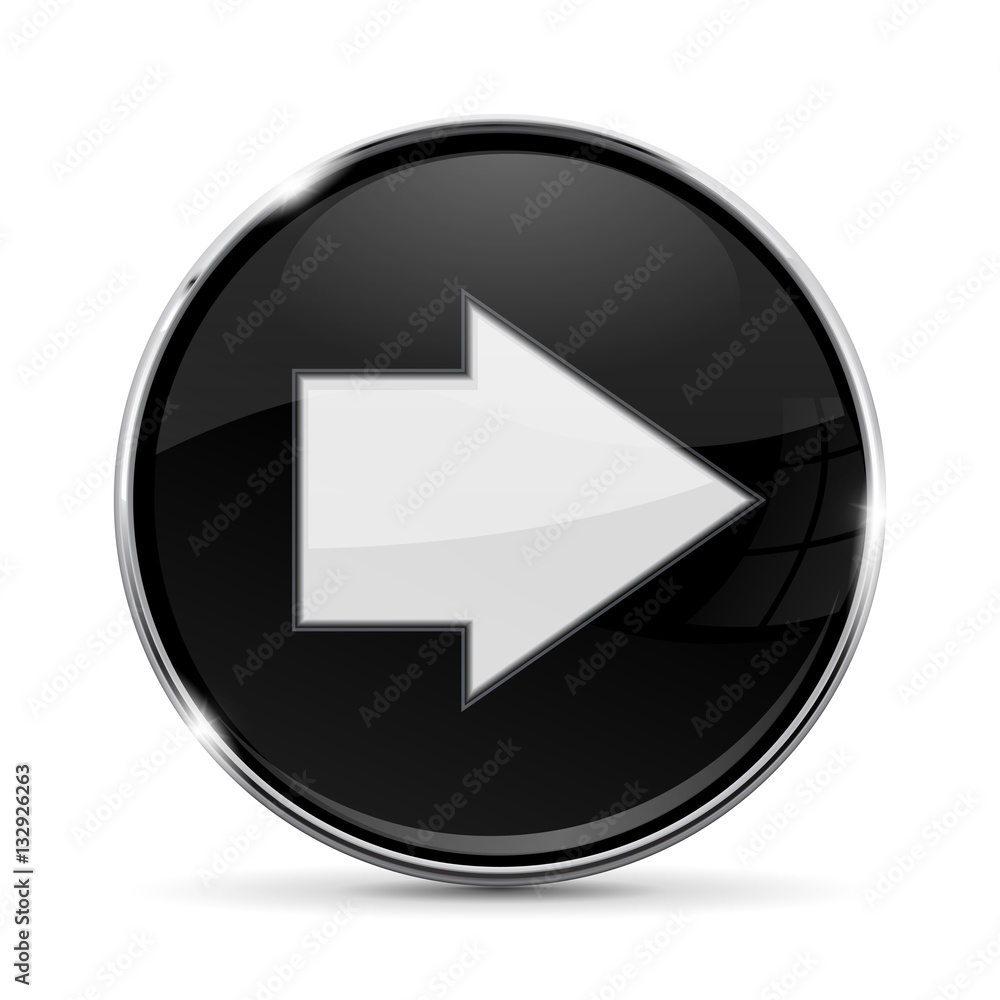 Black button with white arrow. Next icon Black button with white arrow. Next icon