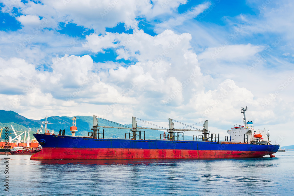 Fototapeta premium Containership in port.