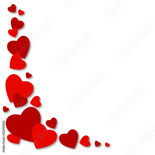Hearts on abstract love background.Be my valentine.Love romantic messages with hearts.February 14.Valentines day card,banner.Global love day, may 1.Three dimensional red hearts shapes.