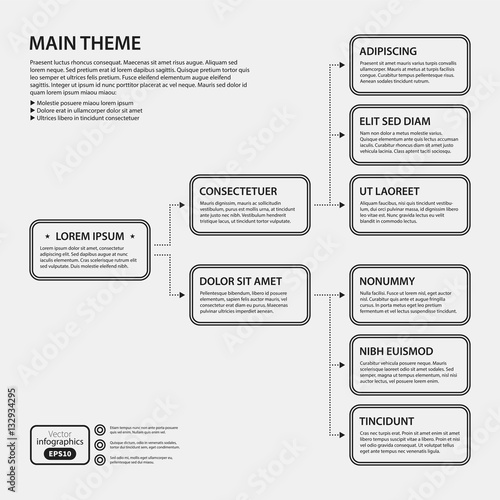 Corporate design template on white background. Useful for advertising, presentations and web design.