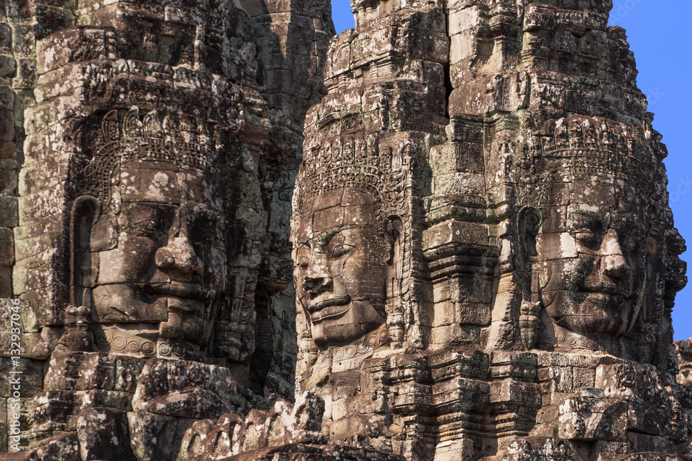ancient of Prasat Bayon temple, Angkor Thom