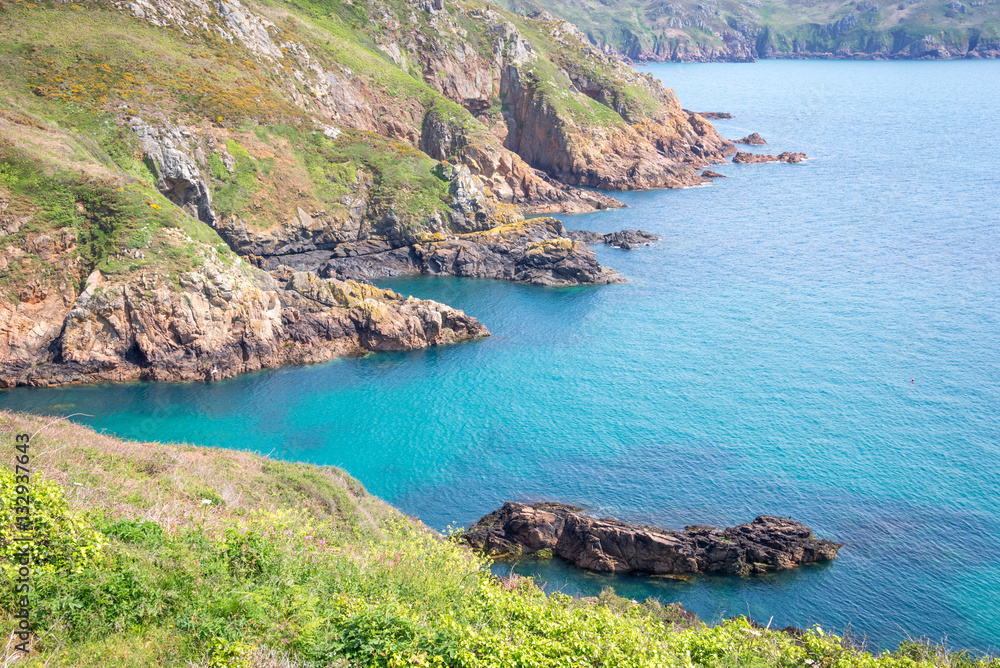 Cliffs of the South coast, Guernsey