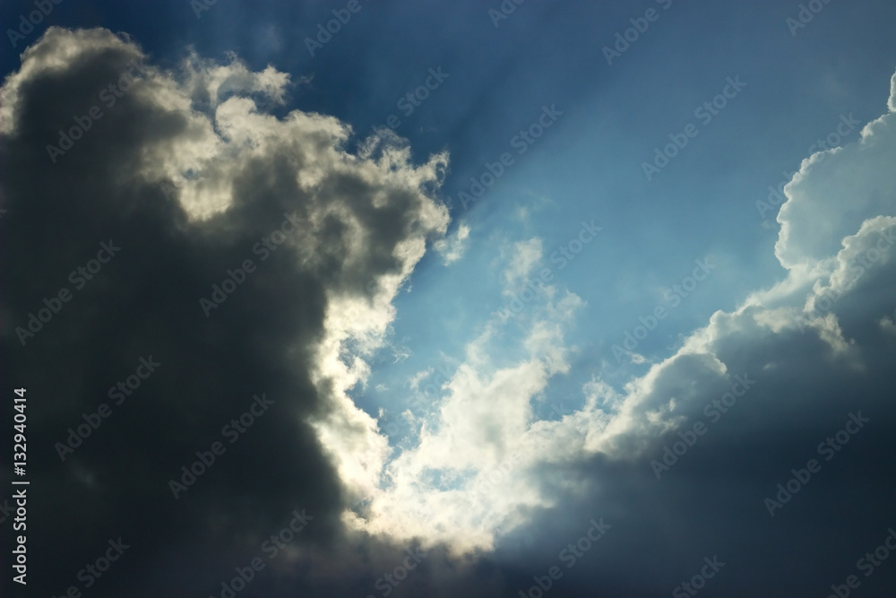 sky with clouds and sun sky with clouds and sun
