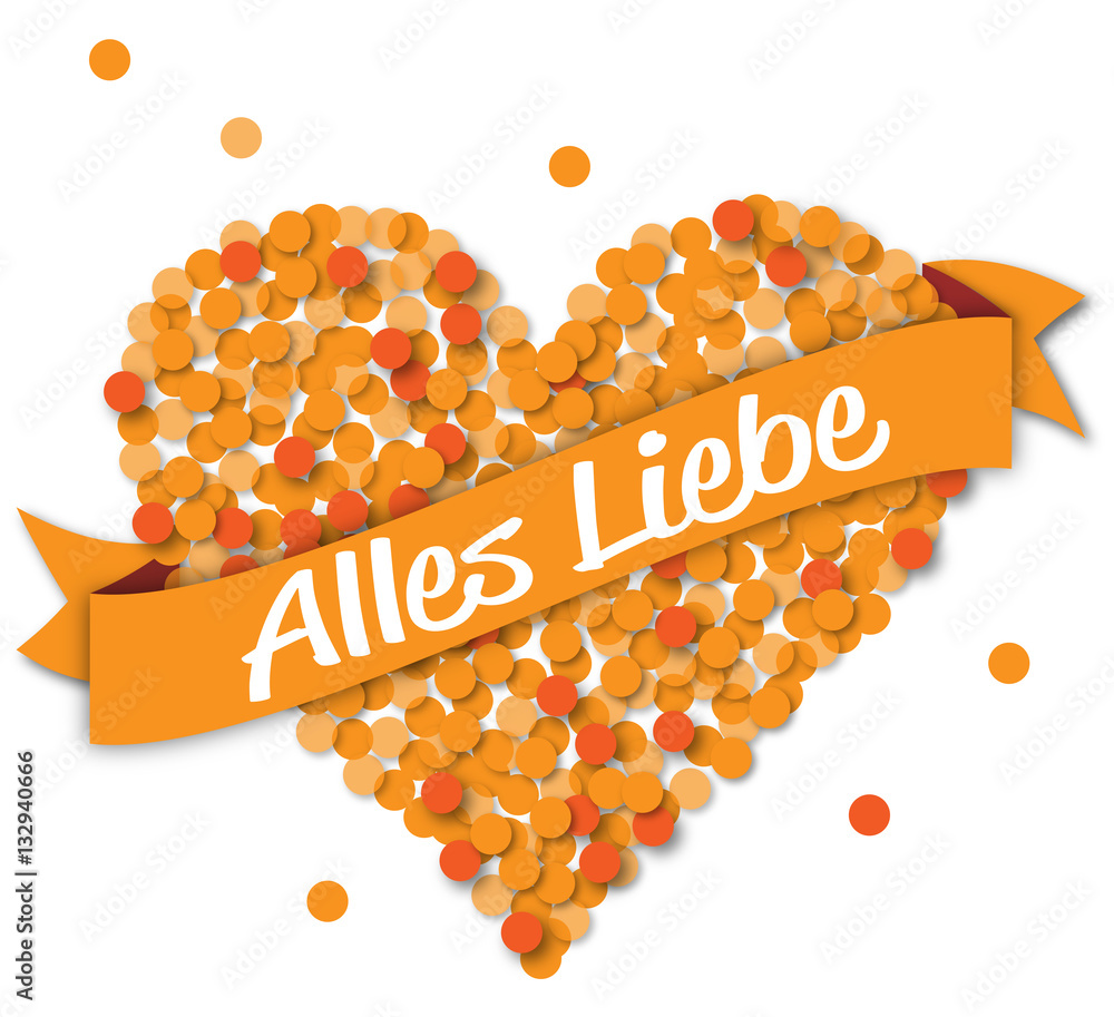 Herz Konfetti Konfettiherz Stock Vector Adobe Stock