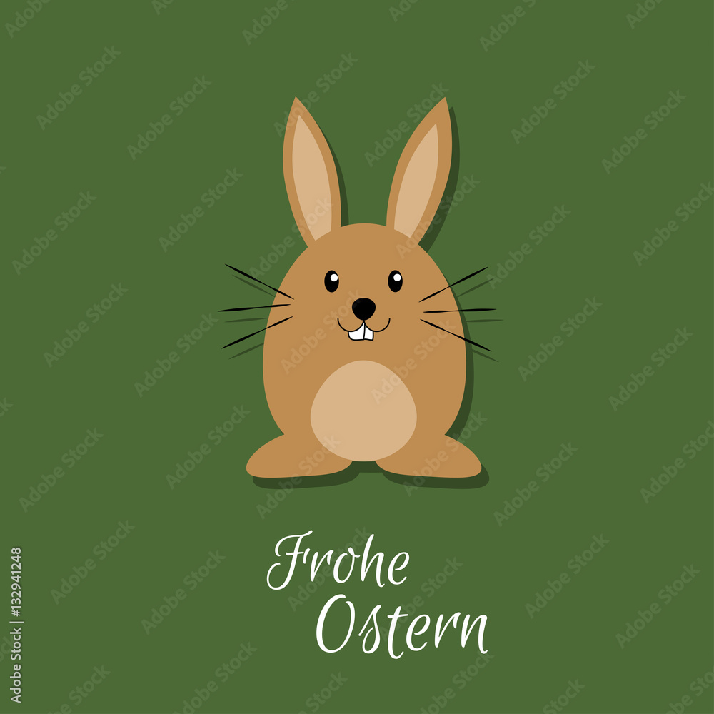 Obraz premium Osterhase - Frohe Ostern - Vektor Grafik