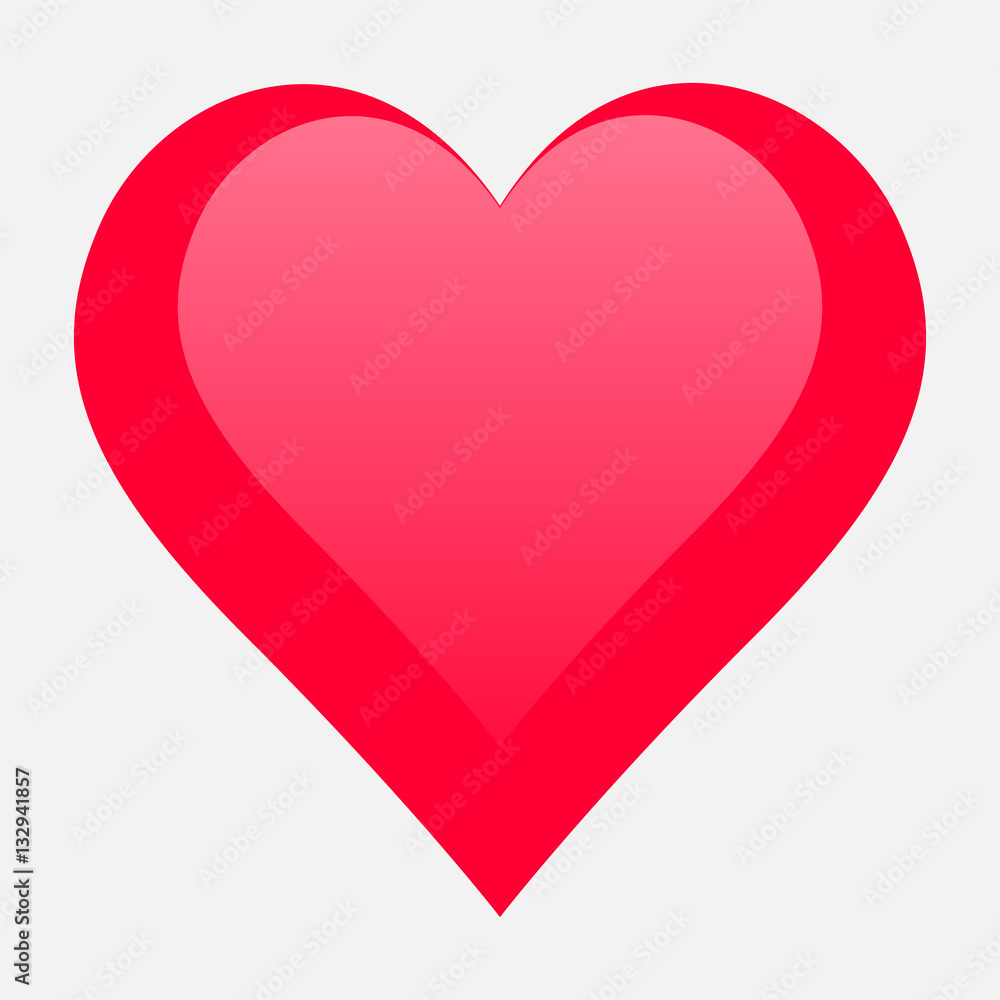 Valentine heart simbol. Wedding Vector heart sign. Hearts with beautiful decor