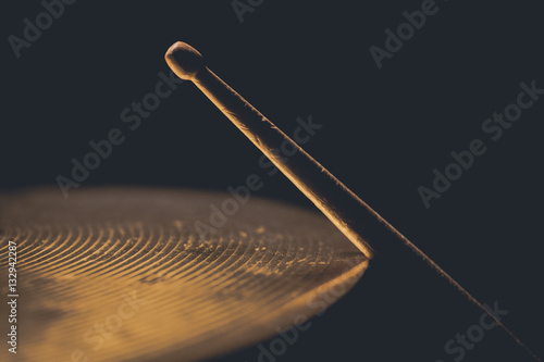 Sticker Drum stick and cymbal detail