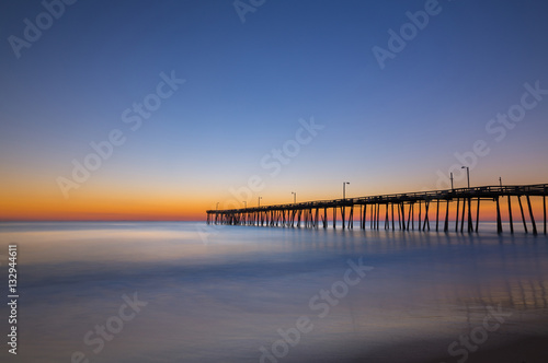 Nags Head pier sunrise long exposure 