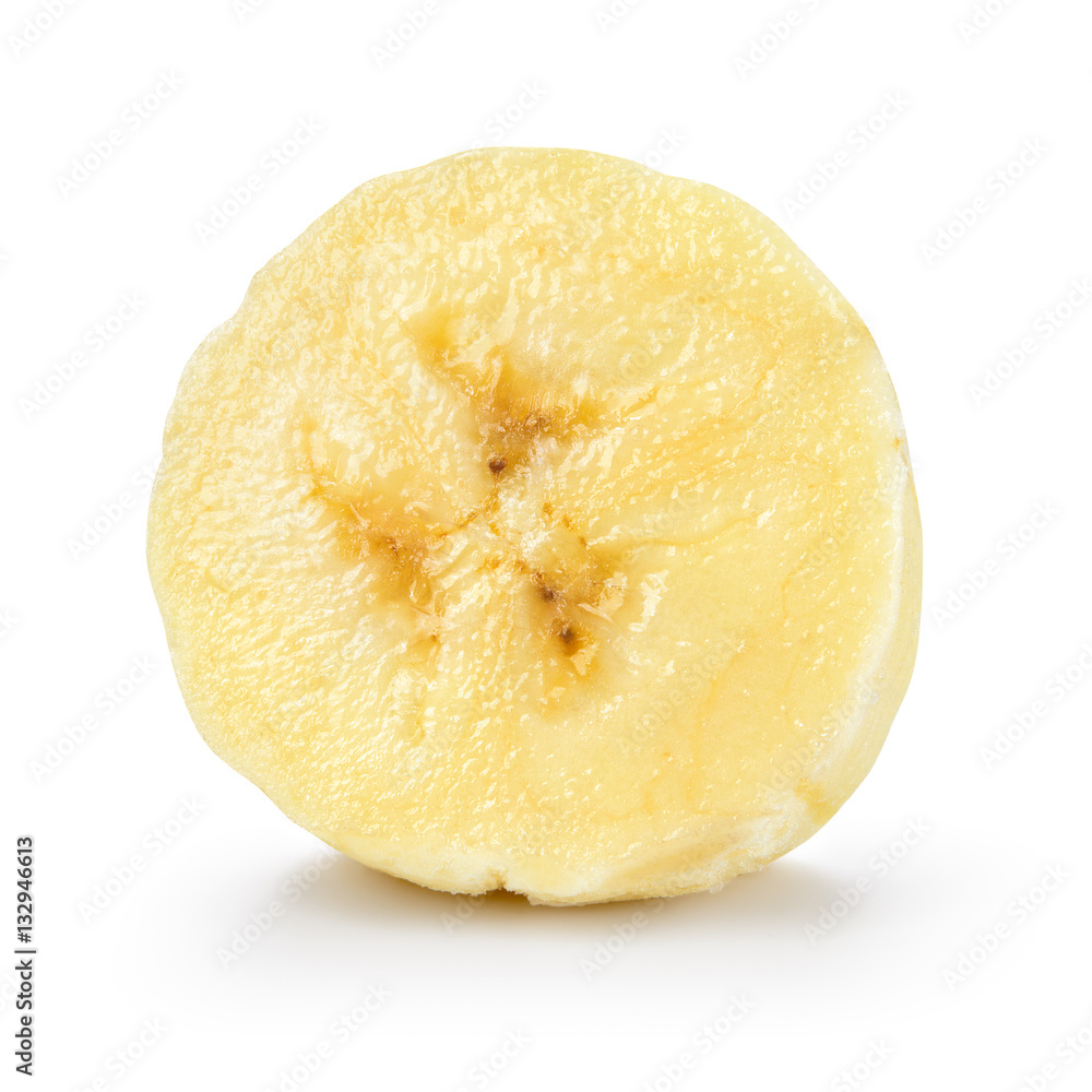Isolated Banana. Ripe banana slice isolated on white background with  clipping path (at ALL sizes). Isolation is on a transparent layer in the PNG  form Stock Photo - Alamy