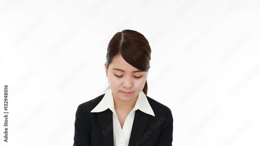 笑顔のビジネスウーマン 笑顔のビジネスウーマン