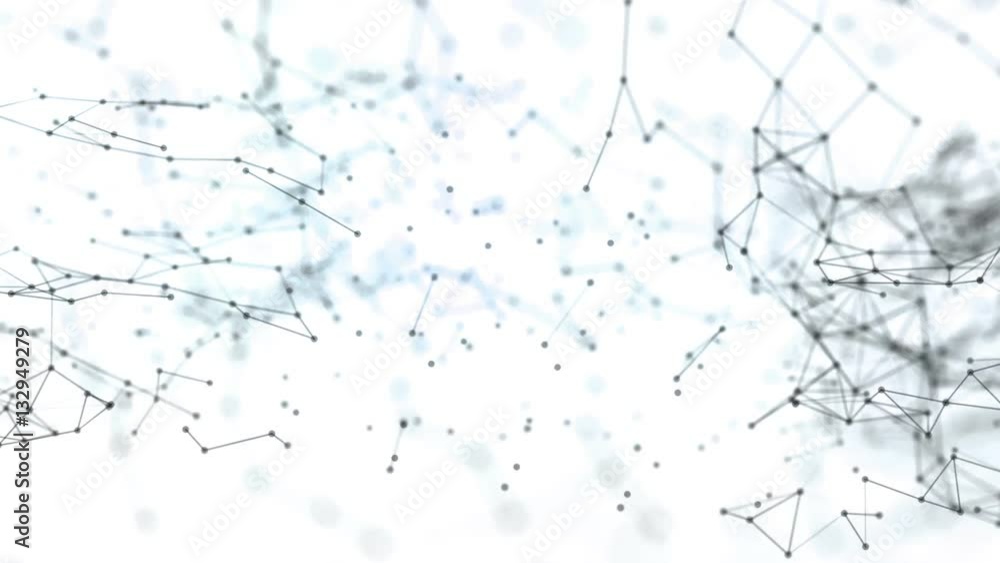 Technologies. Abstract background with plexus connections wire frame web. Seamless looping. Technologies. Abstract background with plexus connections wire frame web. Seamless looping.