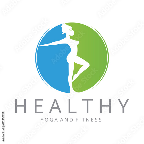 Healthy logo. Fitness logotype 