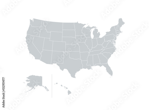 United States of America USA Regions Map
