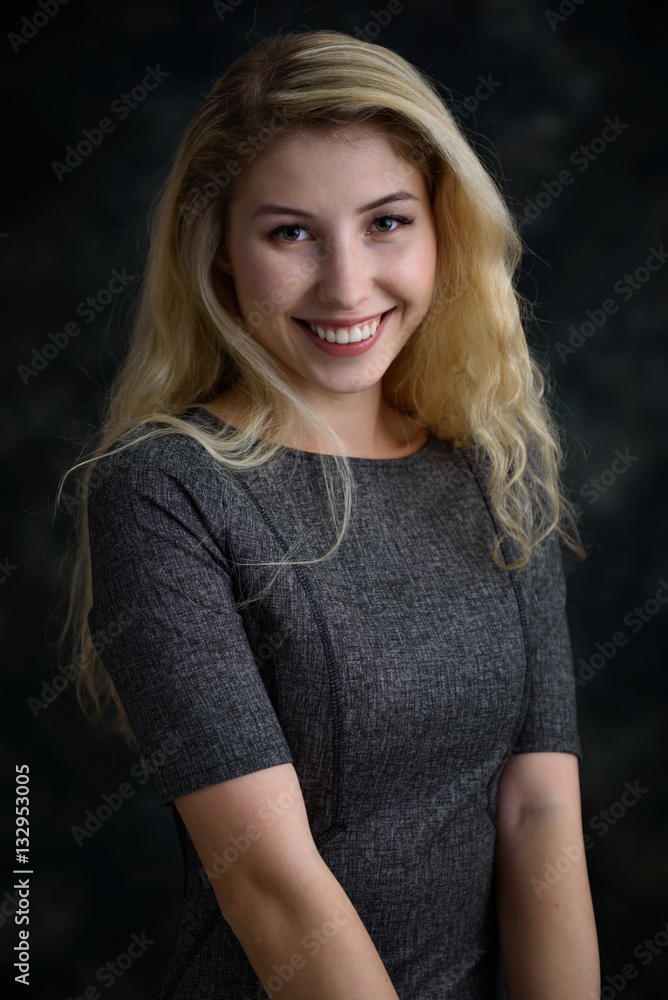toothy smiling beautiful girl portrait toothy smiling beautiful girl portrait