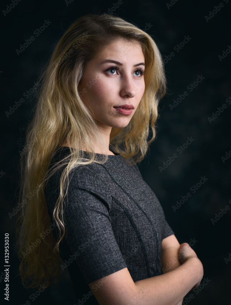 portrait of beautiful young woman portrait of beautiful young woman