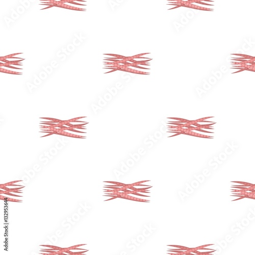 Muscle icon in cartoon style isolated on white background. Organs pattern stock vector illustration.