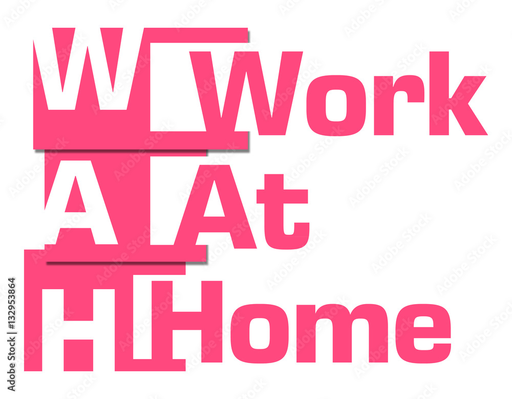 Work At Home Pink Abstract Stripes Work At Home Pink Abstract Stripes