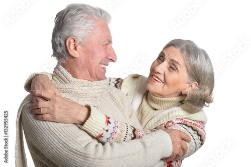 smiling mature couple