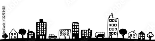 Stadt Silhouette Grafik