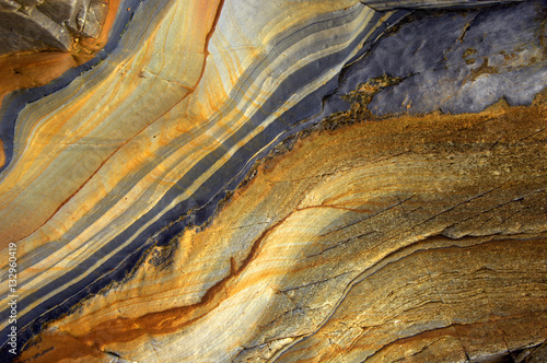 Textures and colors of a rock