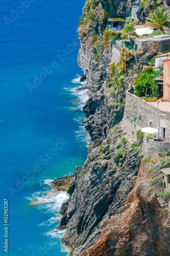 Vernazza. The old village with colorful houses. © pillerss