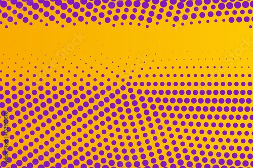 Abstract creative concept vector comic pop art style blank, layout template with clouds beams and isolated dots pattern on background. For sale banner, empty bubble, illustration halftone book design