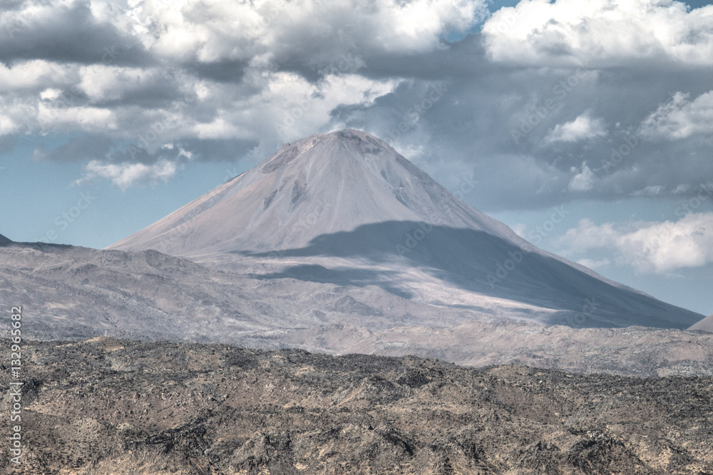 Agri, Turkey - September 29, 2013: Lesser Mount Ararat (Kucuk Agri) 