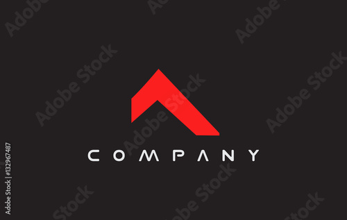 Simple real estate house roof logo icon design