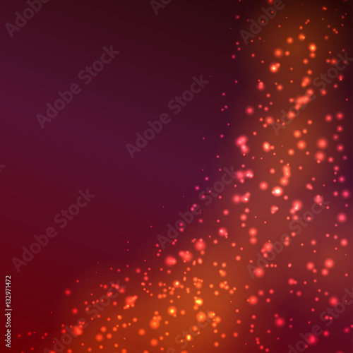 dark red orange brown sparkling flashes fire glowing background
