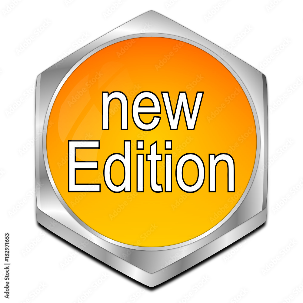 New Edition Button - 3D illustration New Edition Button - 3D illustration