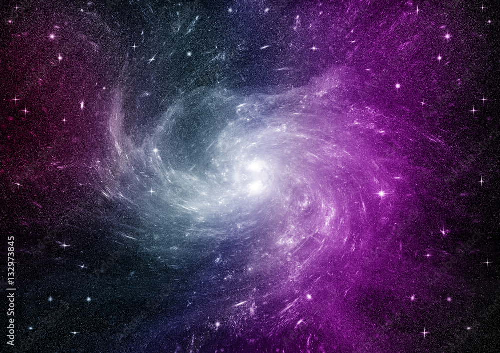 galaxy in a free space galaxy in a free space