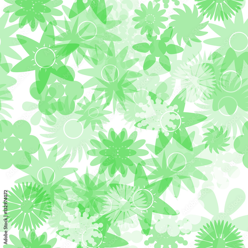 seamless green water colours simple floral pattern eps10 seamless green water colours simple floral pattern eps10