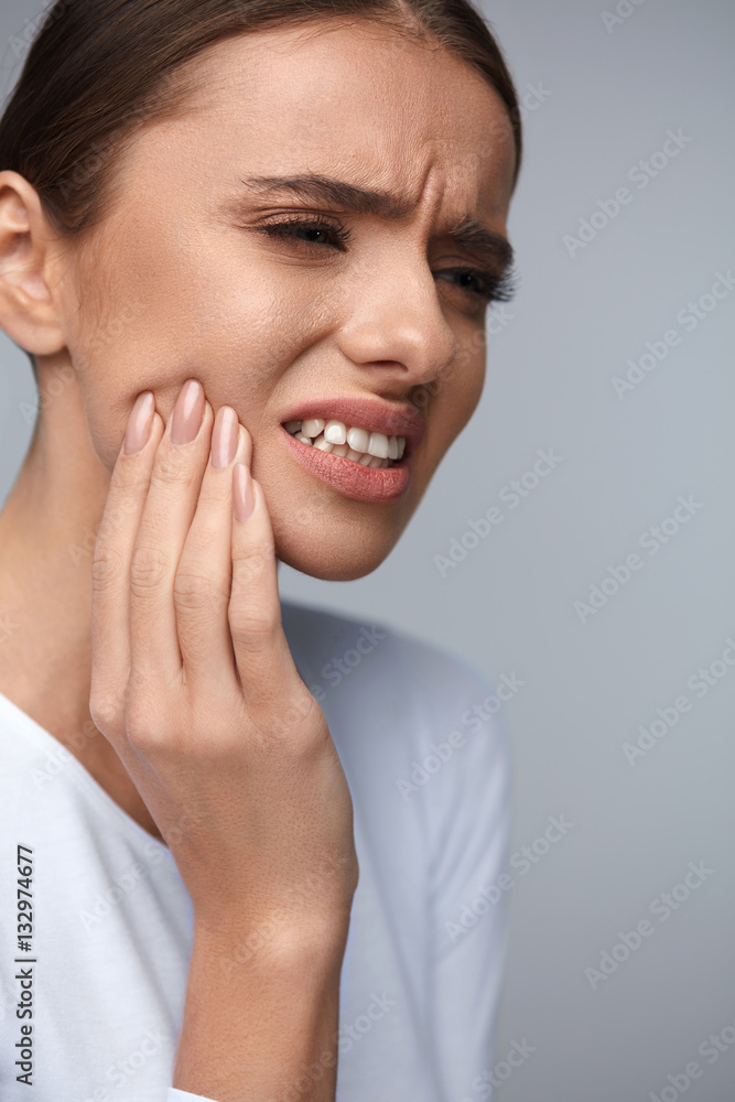 Teeth Pain. Beautiful Woman Suffering From Painful Toothache Teeth Pain. Beautiful Woman Suffering From Painful Toothache