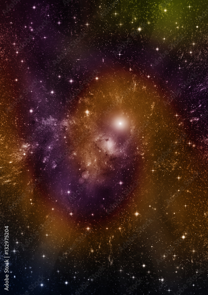 Fototapeta premium galaxy in a free space