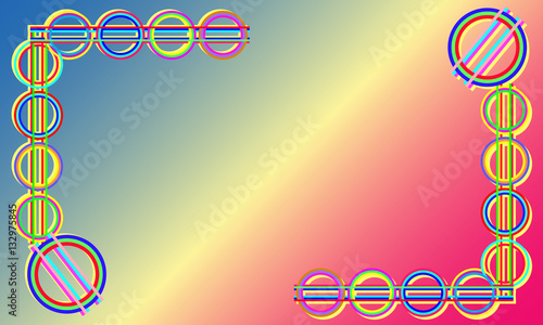 Abstract and modern spectral background frame