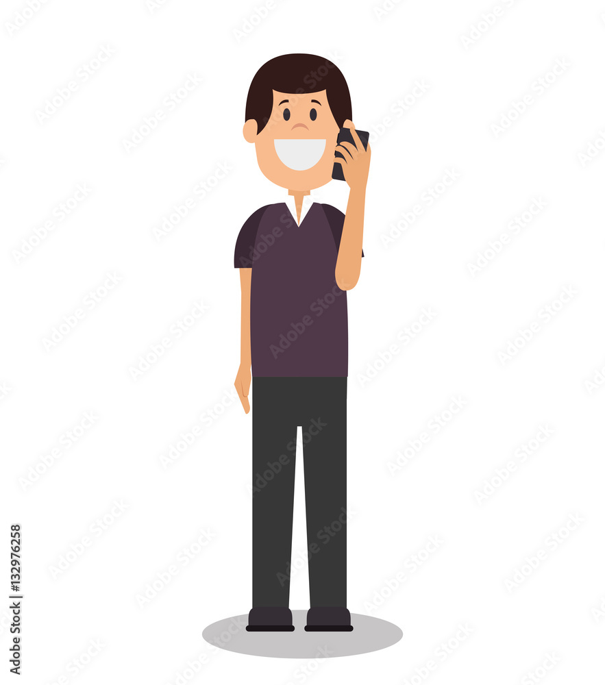 young man avatar character vector illustration design young man avatar character vector illustration design