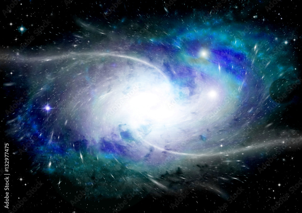 Obraz premium galaxy in a free space