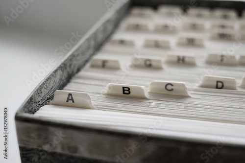 Index Cards for Oganizing Contacts or Information Business