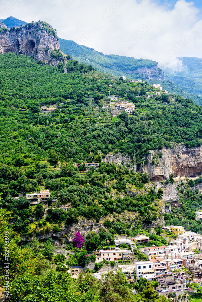 Obraz premium Amalfi Coastline and Mountainside