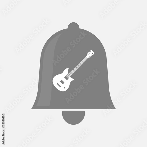 Isolated bell with  an electric guitar