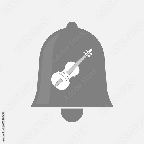 Isolated bell with  a violin