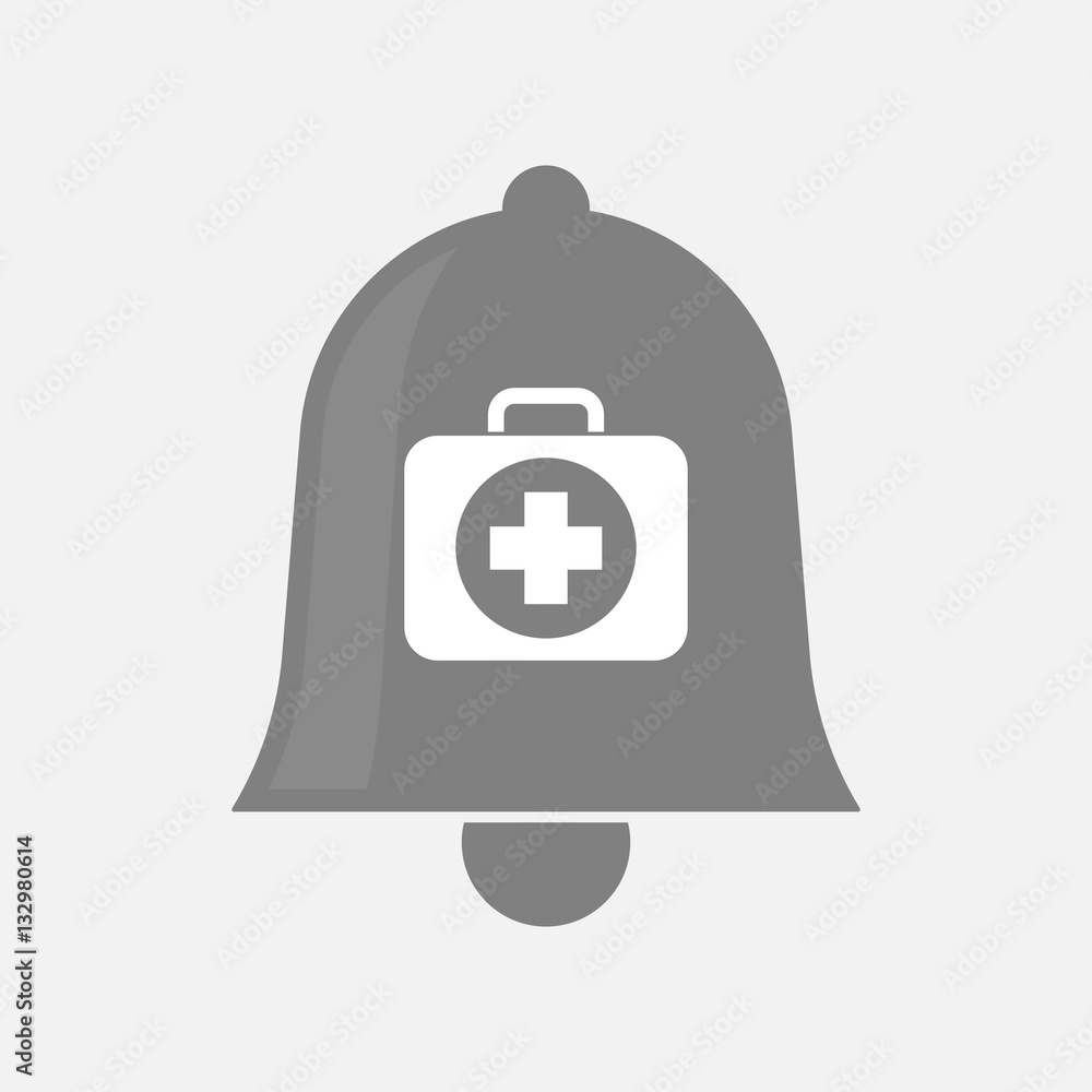 Obraz premium Isolated bell with a first aid kit icon