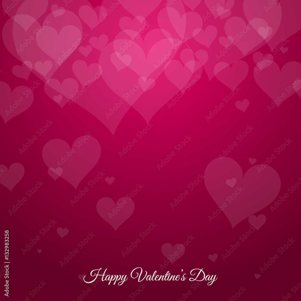 Valentine's day background with many hearts for banner and poster.