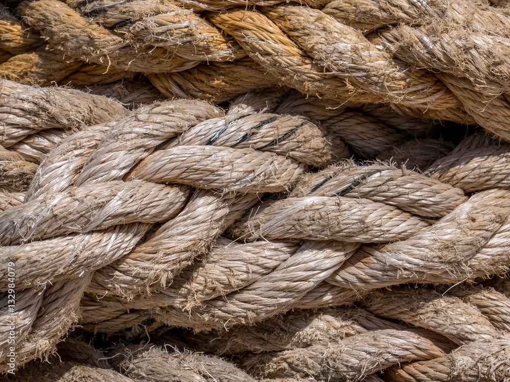 Obraz premium Taue auf einem Segelschiff