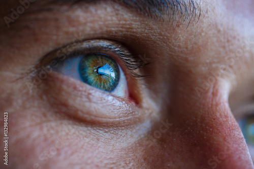 Macro view of an eye